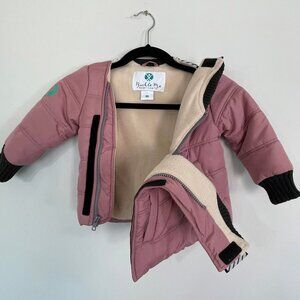 Buckle Me Baby Kids Car Seat Coat Size 4T Pink Toasty